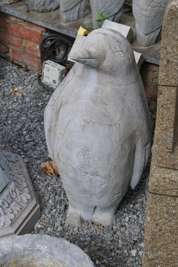 statue en pierre bleu un pingouin, Jardin & Terrasse, Enlèvement, Neuf, Pierre, Animal