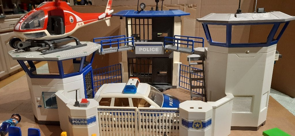 Playmobil City Action 6919 - Politiecommando centrum, Kinderen en Baby's, Gebruikt, Gebouw, Complete set, Ophalen of Verzenden