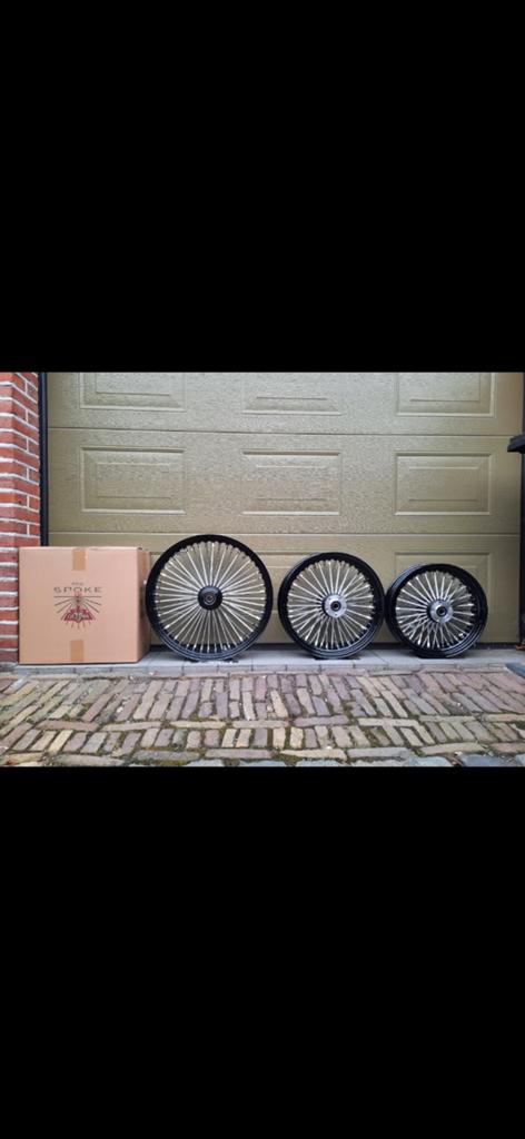 18" 21 " big spoke set voor softail, Motoren, Onderdelen | Harley-Davidson, Ophalen of Verzenden