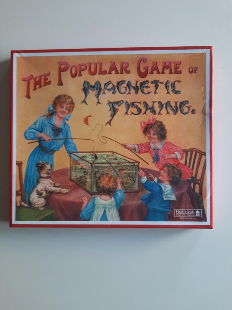 Retro spel  the popular game of magnetic fishing, Drie of vier spelers, Ophalen of Verzenden, Gebruikt, Heritage toys en games