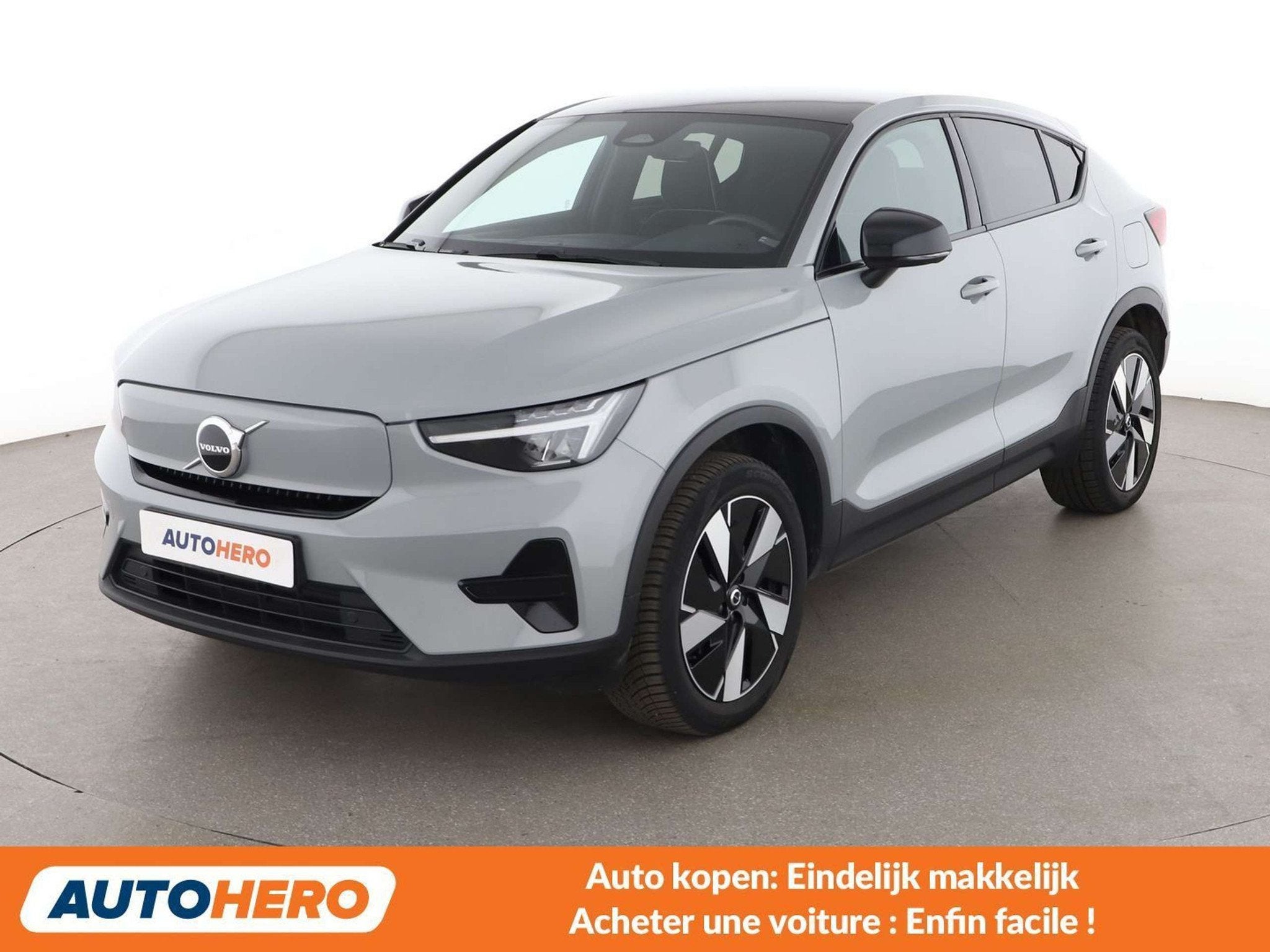 Volvo C40 Recharge 185 kW Extended Range Plus 2WD (bj 2024), Auto's, Achterwielaandrijving, Gebruikt, Zwart, 2096 kg