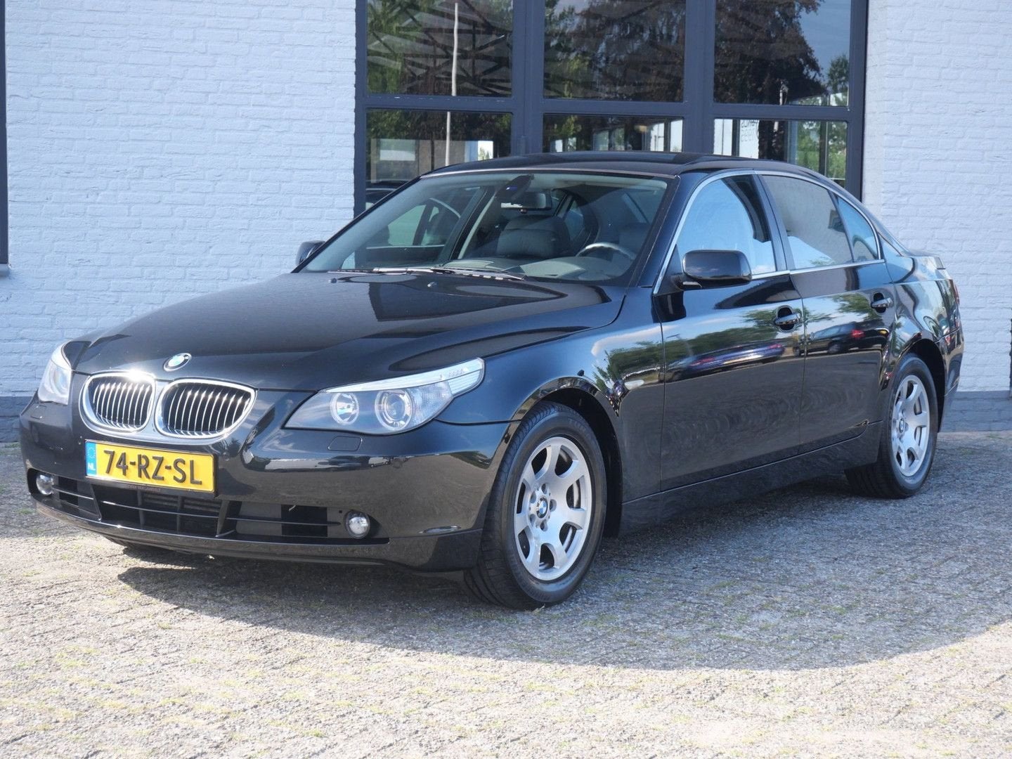 BMW 525 5-serie 525i High Executive Nappa leder Stoel vent., Auto's, BMW, Automaat, Zwart, Bedrijf, Berline