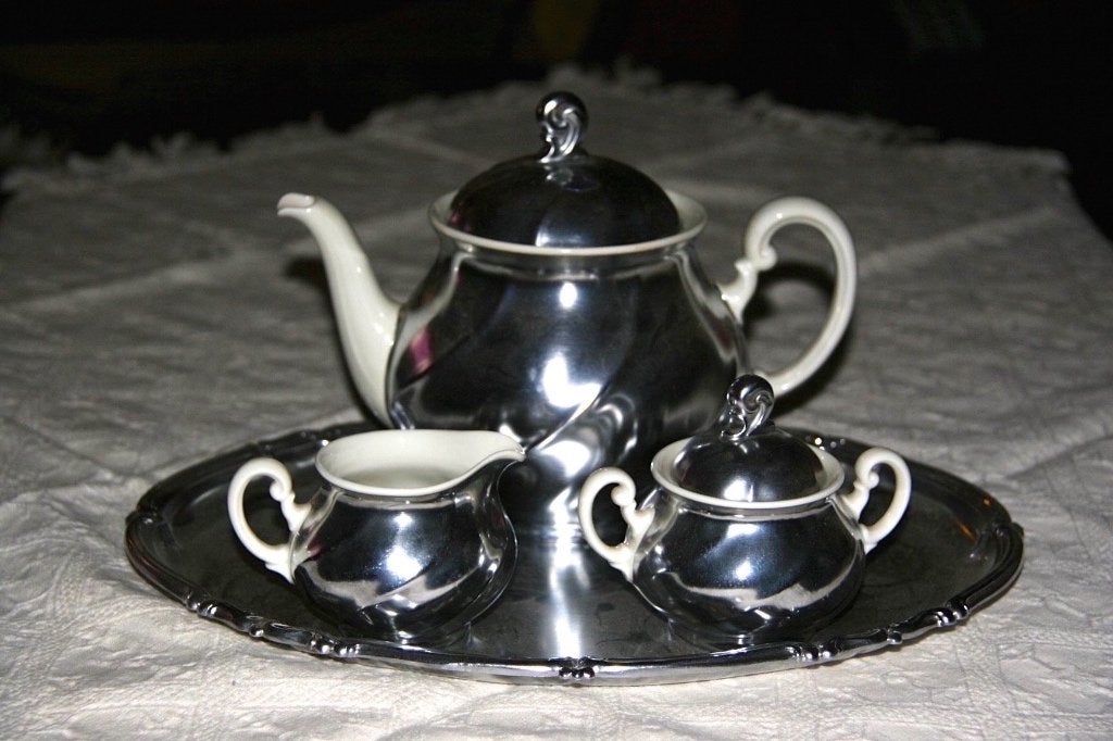 Koffie-theeset van Demeyere, Antiek en Kunst, Antiek | Servies compleet, Ophalen of Verzenden