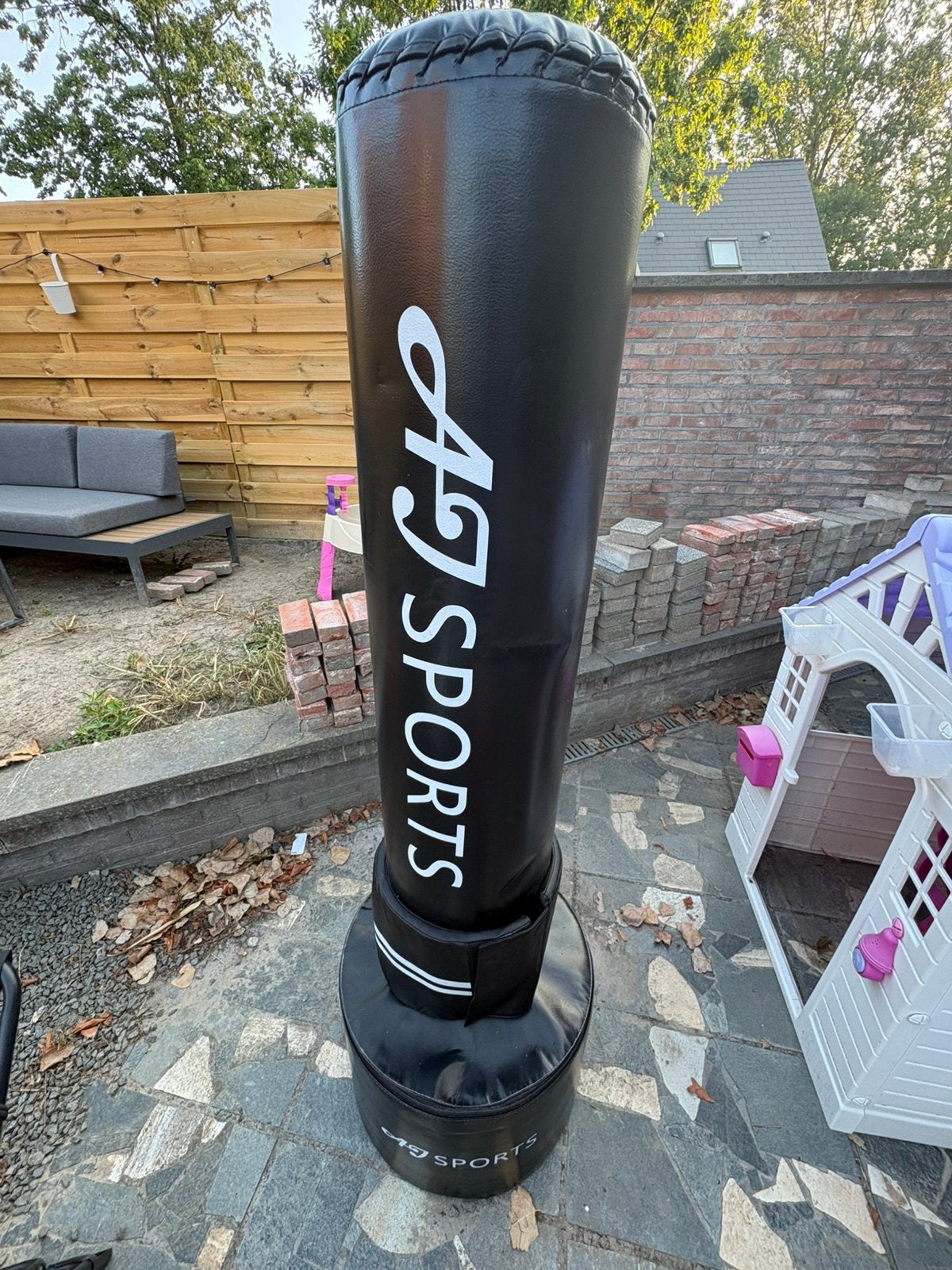 Bokszak met voet, Ophalen, Zo goed als nieuw, Bokszak