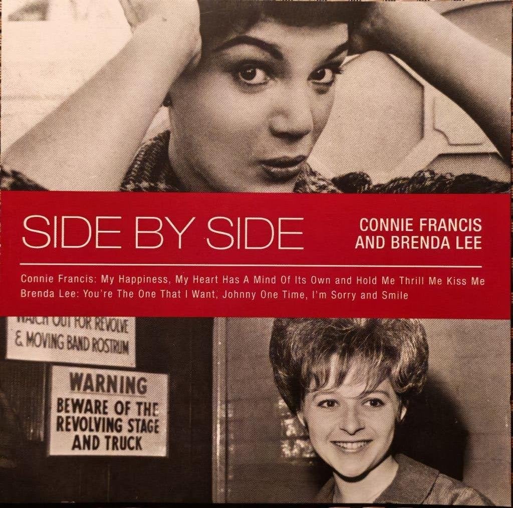CONNIE FRANCIS & BRENDA LEE - Side by side (2CDset), Enlèvement ou Envoi, Comme neuf, Pop