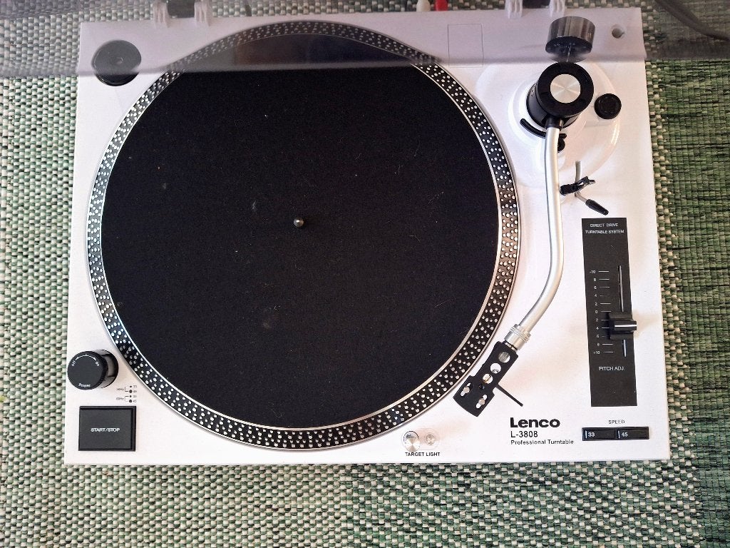 Dj platenspeler lenco 3808 direct drive, Pitch-regelaar, Zo goed als nieuw, Platenspeler, Ophalen