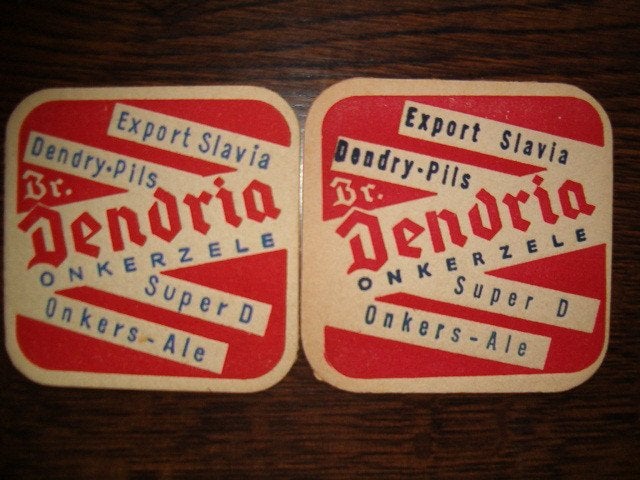 2 sous-bocks  Dendria Onkerzele 1 : Super D, Collections, Enlèvement ou Envoi, Utilisé, Sous-bock