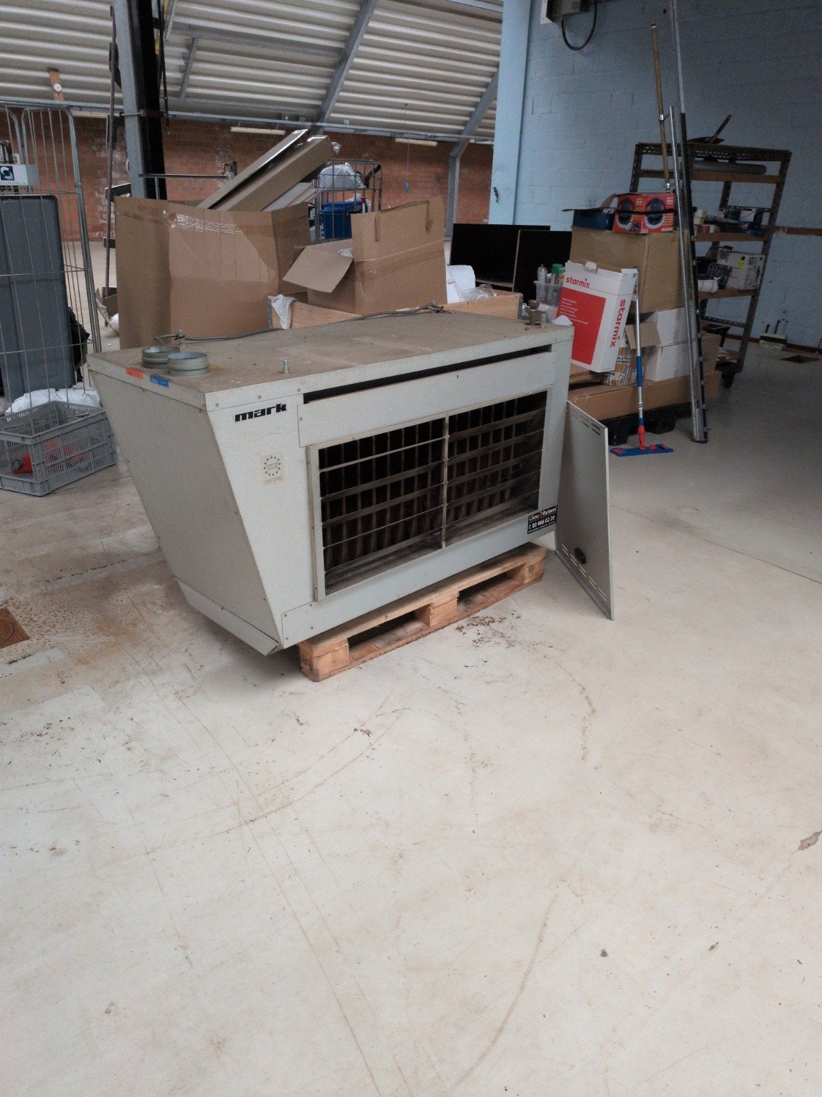 MARK GSE 98 industriële gasverwarmingsunit 96,8 kW – 2009, Ophalen, Gebruikt