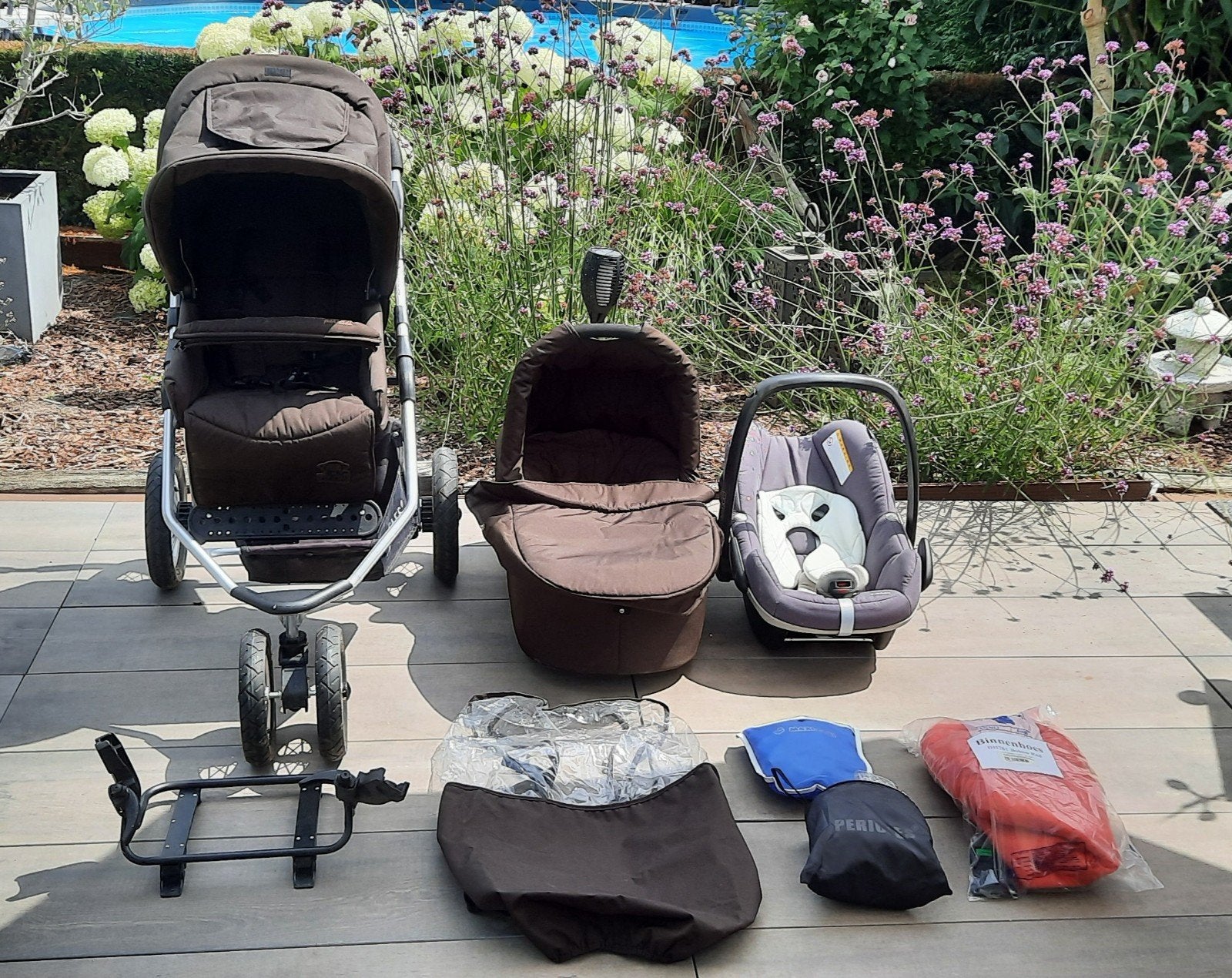 Complete kinderwagen Pericles Evolution 3 in 1, Ophalen, Kinderwagen, Maxi-Cosi, Luchtbanden