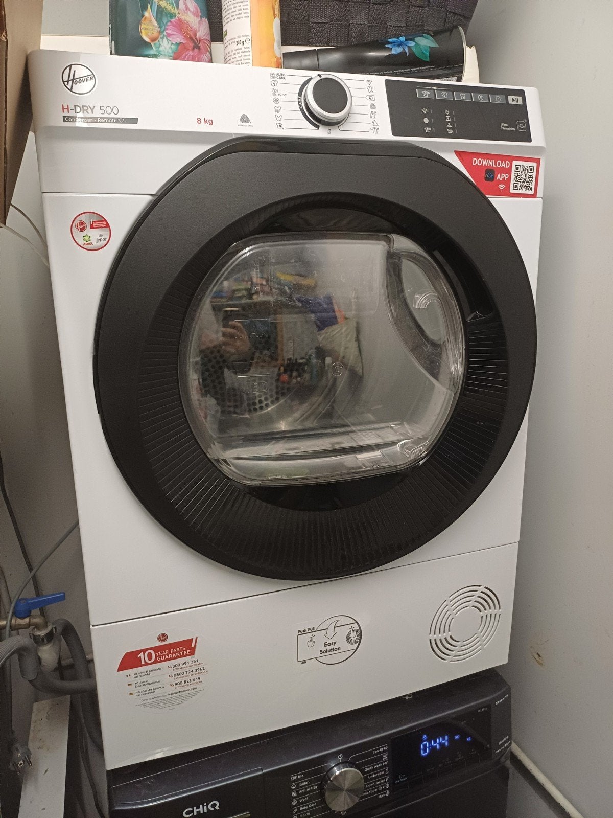 droogkast, Elektronische apparatuur, Ophalen, Anti-kreukfase, Zo goed als nieuw, 90 tot 95 cm