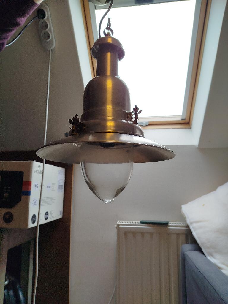 Lampe à suspendre style industrielle, Moins de 50 cm, Verre, Enlèvement, Utilisé