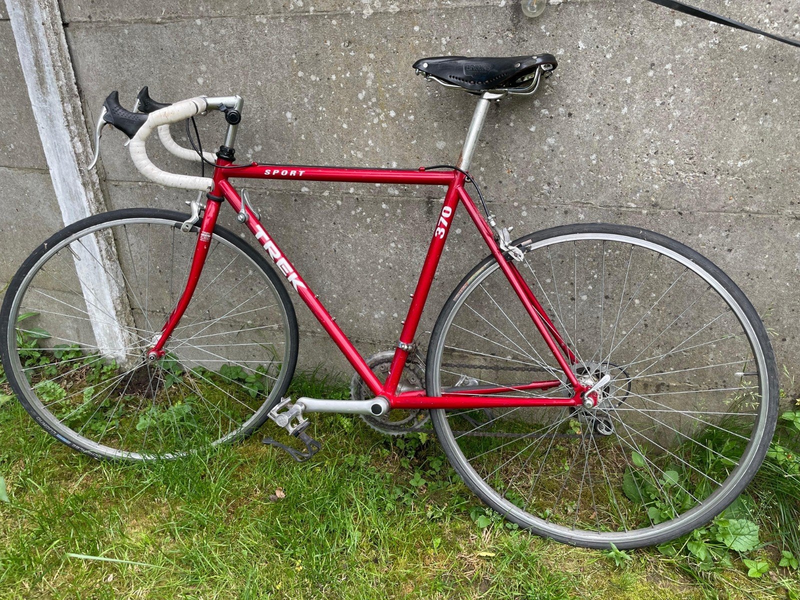 Koersfiets trek + brooks zadel, Enlèvement, Utilisé