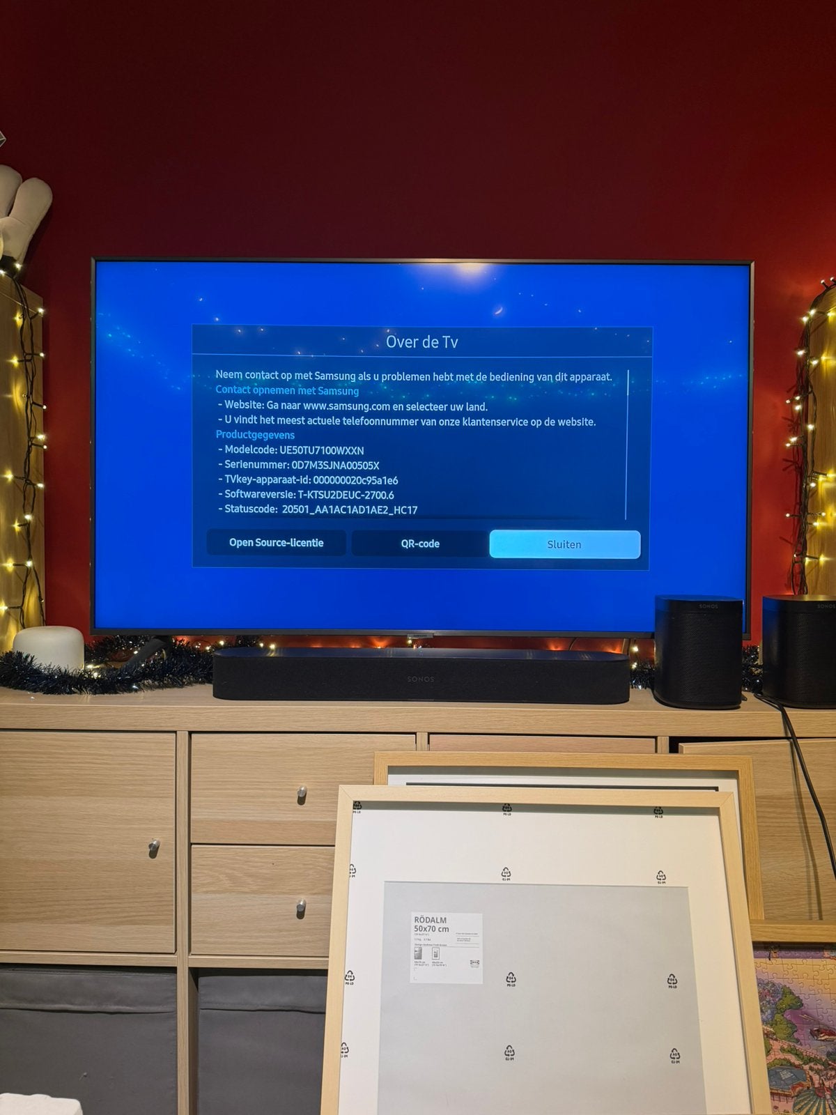 Samsung tu7100 4k tv 55 inch, Enlèvement, Comme neuf, Samsung