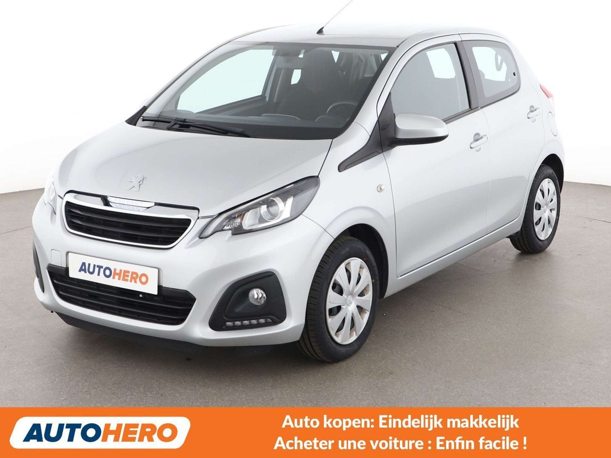 Peugeot 108 1.0 VTi Active (année de construction 2016), Argent ou Gris, Achat, 998 cm³, 69 ch