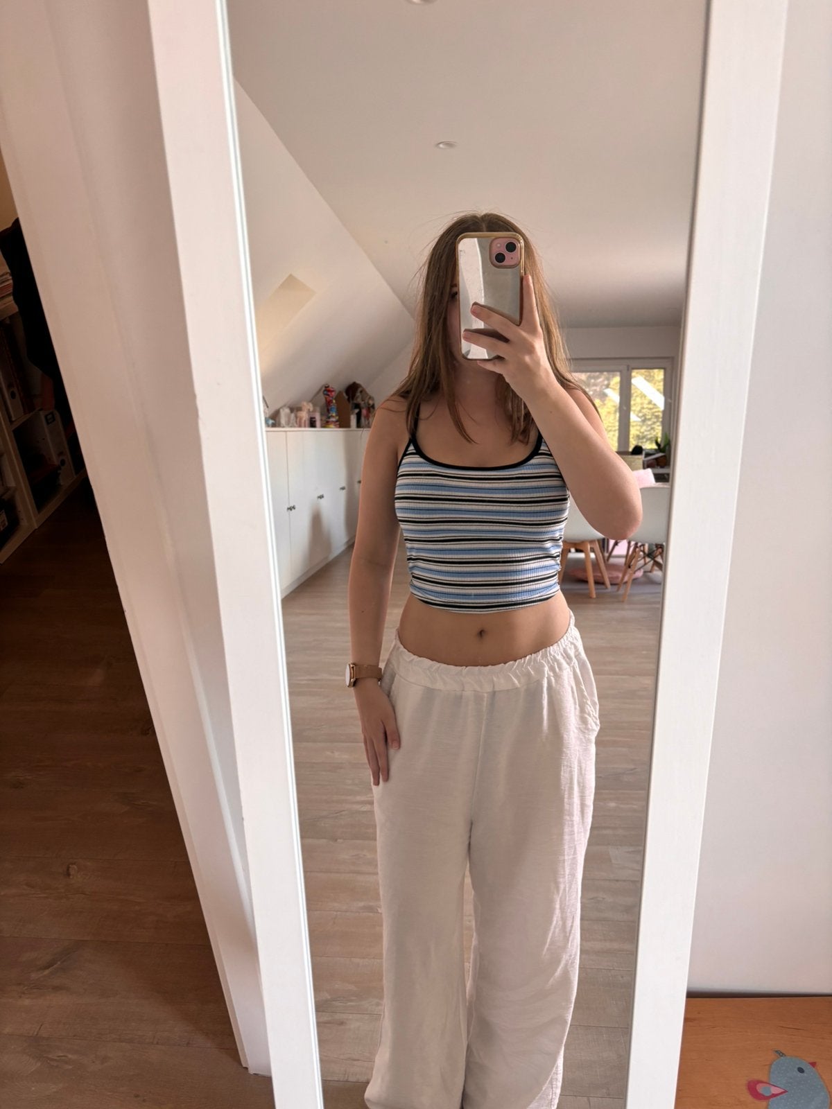 Gestreept topje shein maat xs, Ophalen, Meerkleurig, Zo goed als nieuw, Zonder mouw