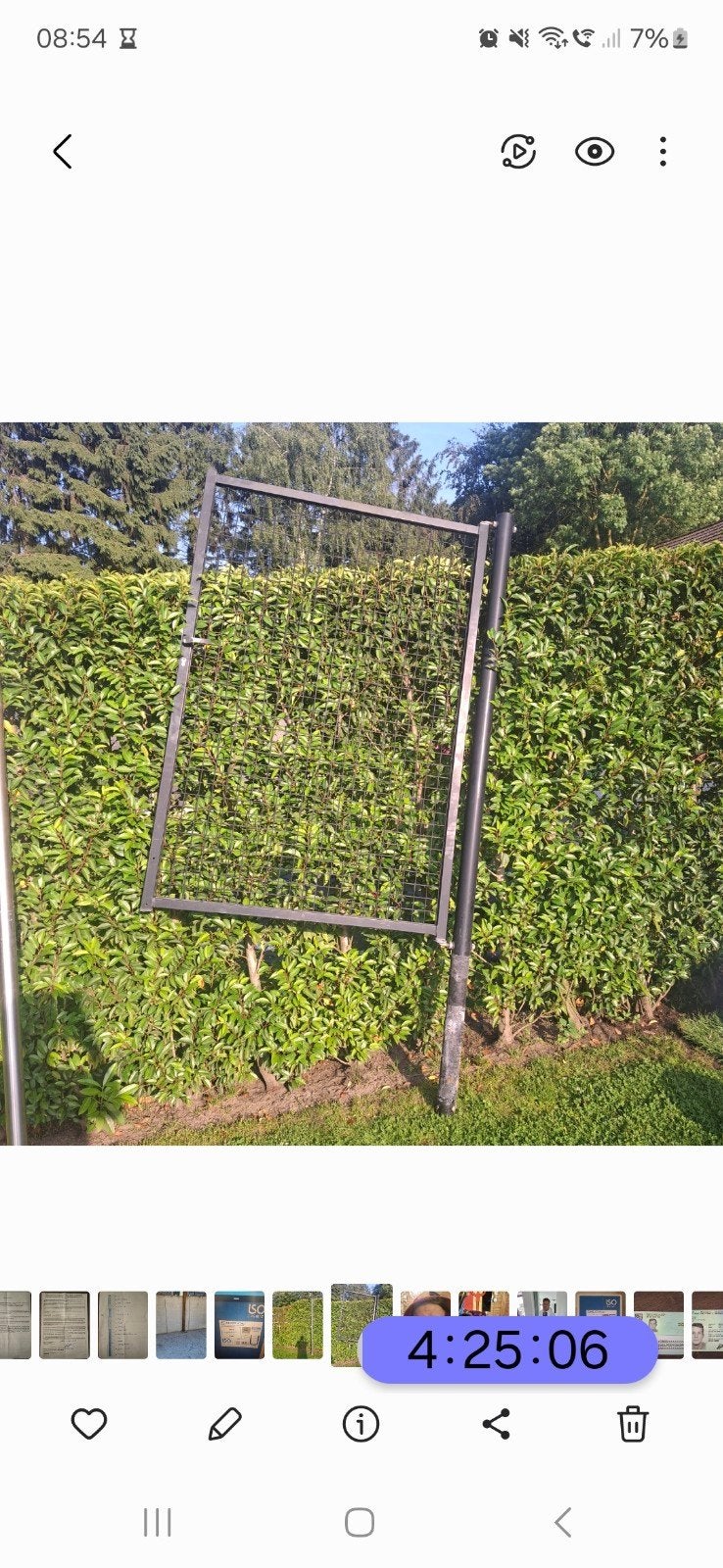 Tuinpoort, Ophalen, Gebruikt, 100 tot 150 cm, Draaipoort