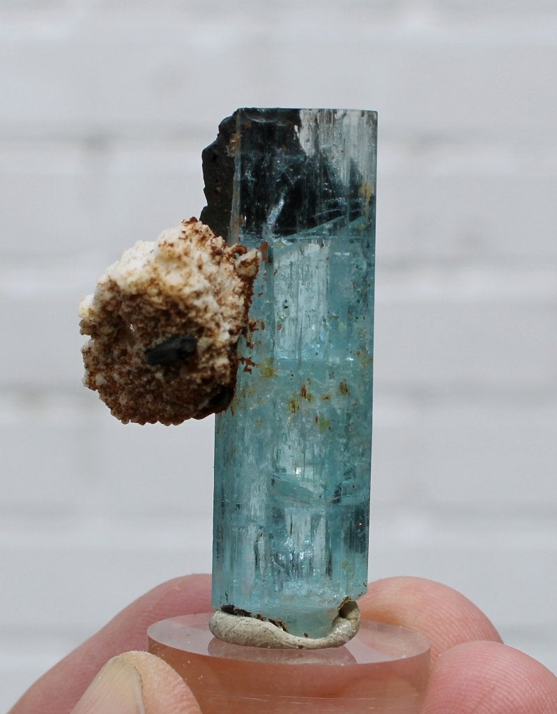 prachtige AQUAMARIJN uit Erongo in NAMIBIE, Verzamelen, Ophalen of Verzenden, Mineraal
