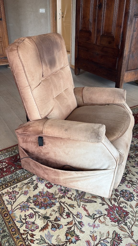Mooie relax zetel met sta op functie, Maison & Meubles, Fauteuils, Enlèvement, Utilisé, Tissus