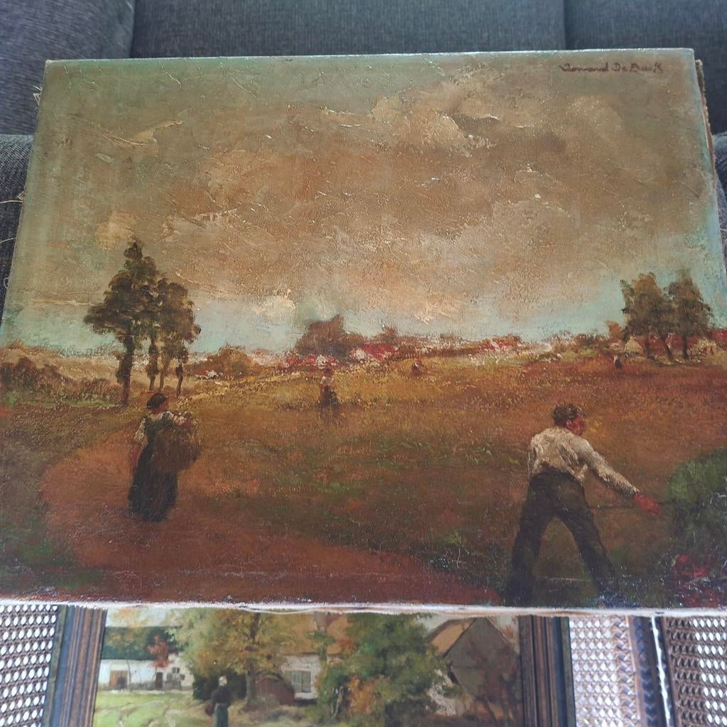 Landarbeiders Leonard de Buck(1874-1954), Antiek en Kunst, Verzenden