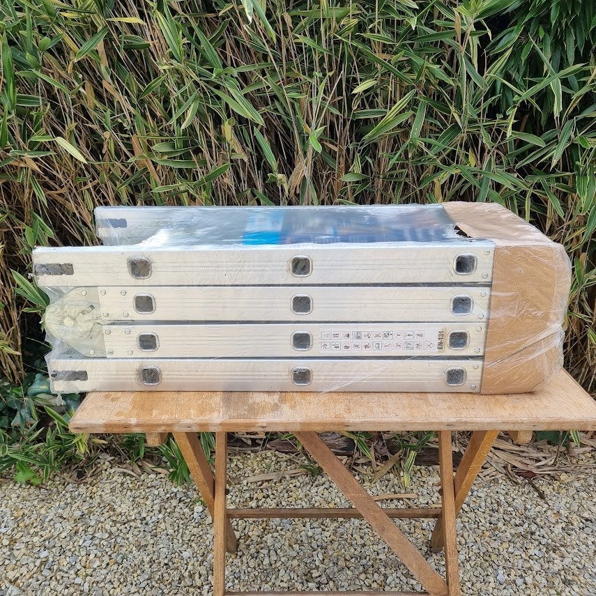 Vouwladder met platform, Ophalen, Opvouwbaar of Inschuifbaar