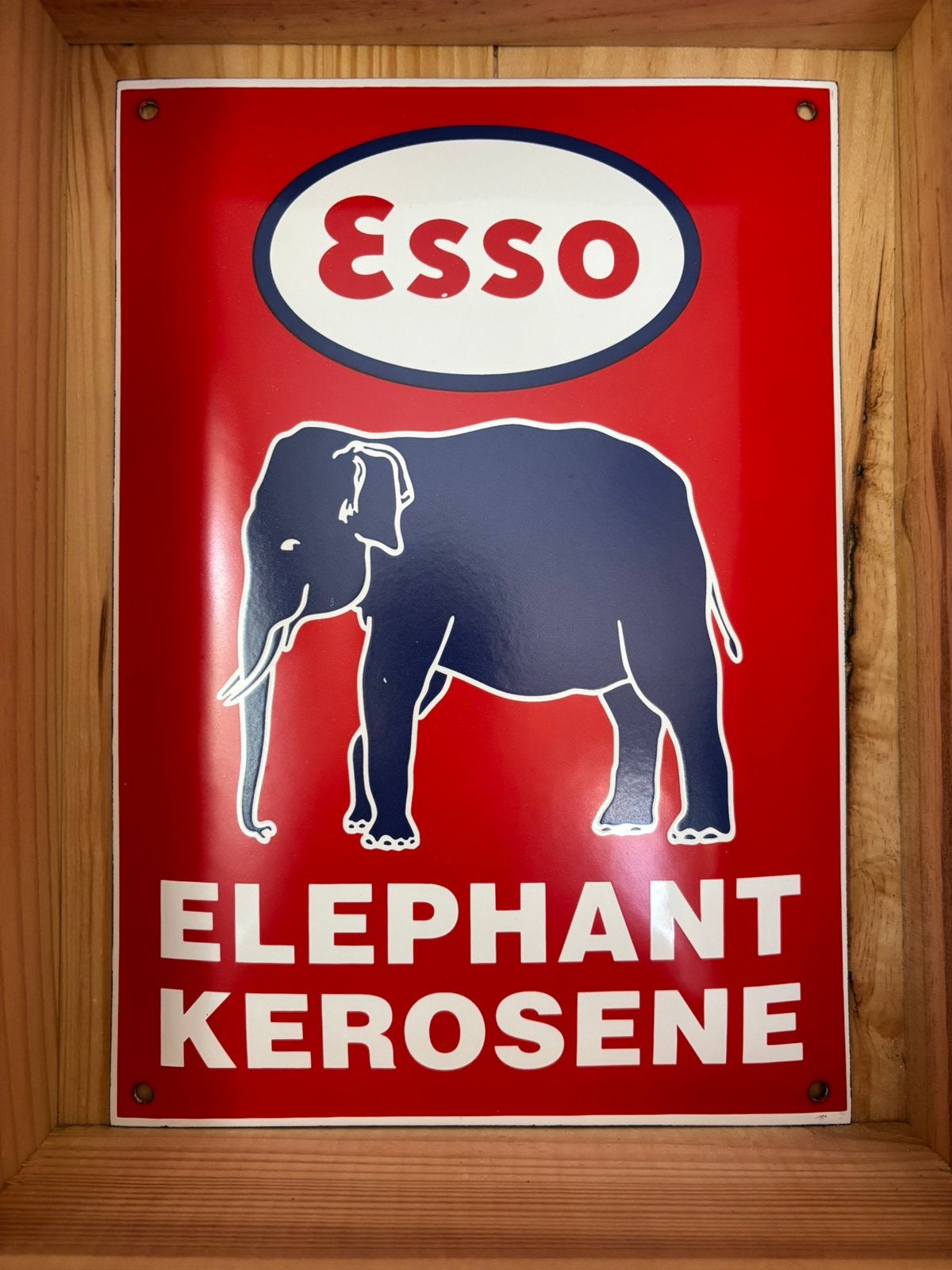 Plaque Émaillée Esso, Collections, Enlèvement ou Envoi, Comme neuf