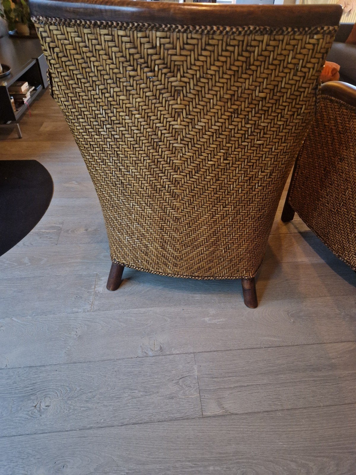 vintage koloniale stijl (2 fauteuils), Moins de 75 cm, Osier ou Rotin, Koloniaal, Enlèvement
