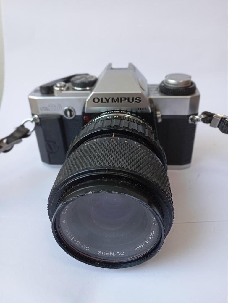 Olympus OM20 analoge spiegelreflex camera met zoom lens, Audio, Tv en Foto, Ophalen of Verzenden, Compact, Olympus
