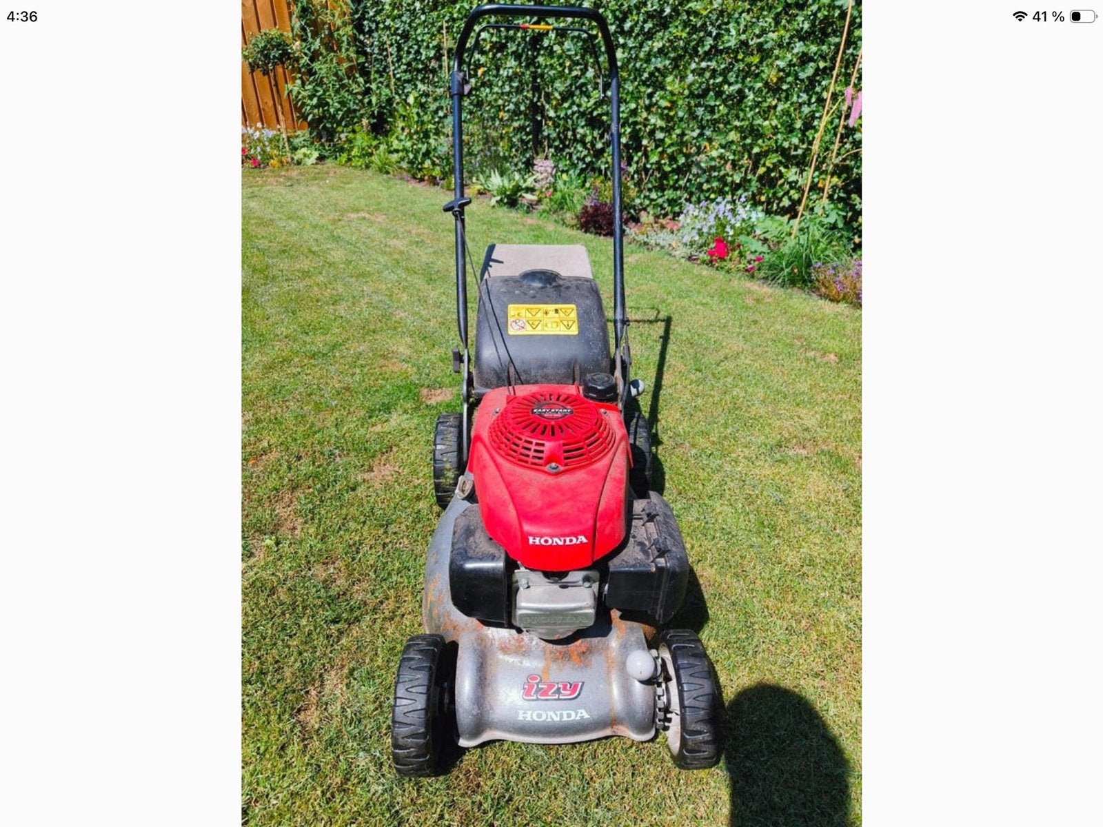 Honda izy HRG416k1, Jardin & Terrasse, Tondeuses à gazon, Comme neuf, Enlèvement