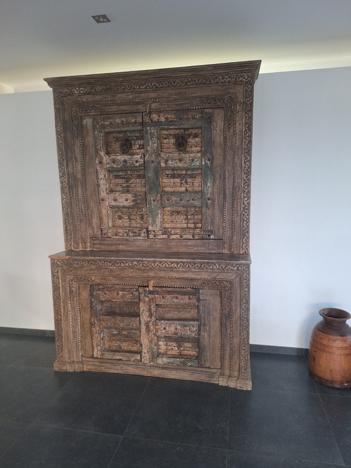 Meuble indien en bois massif ancien, Enlèvement