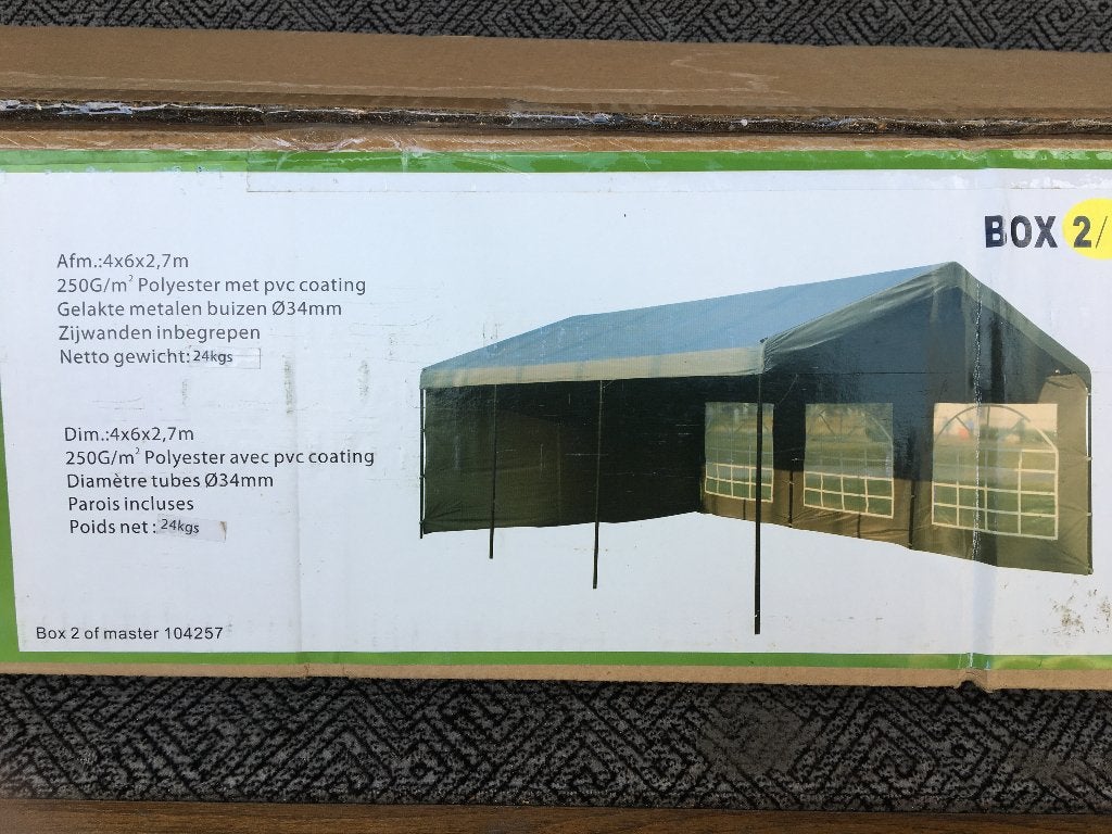 partyrent 4 x 6m, Tuin en Terras, Partytenten, Ophalen, Gebruikt, Opvouwbaar, Partytent