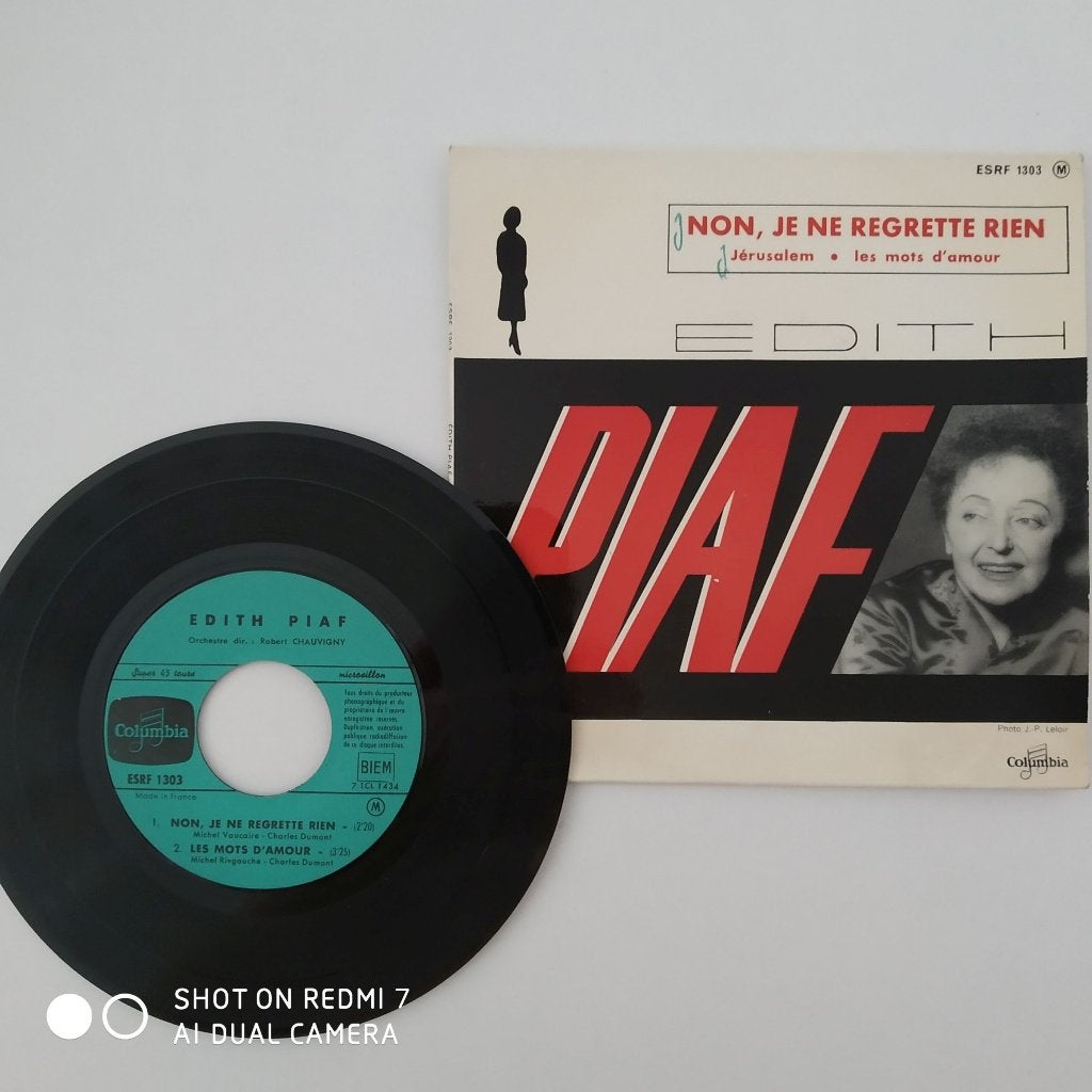 EDITH PIAF 1961  45t EP 7pouces, Enlèvement ou Envoi, 7 inch, Utilisé, EP