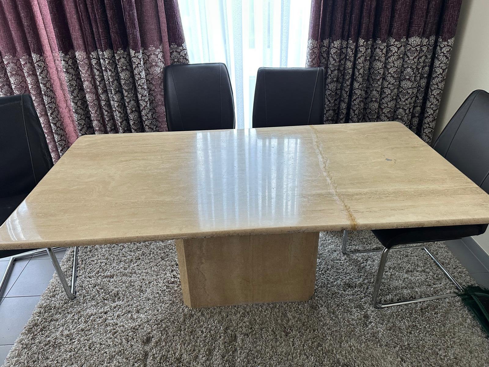 Table à manger en marbre, Enlèvement, Utilisé