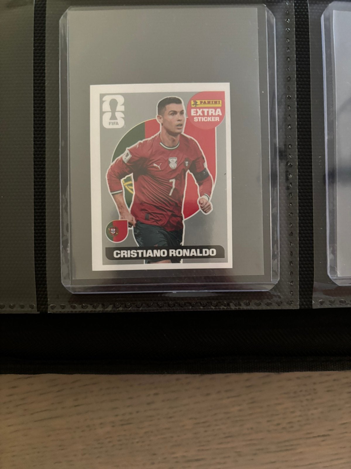 Ronaldo extra sticker zilver, messi extra sticker purple, Ophalen, Nieuw, Spelerskaart