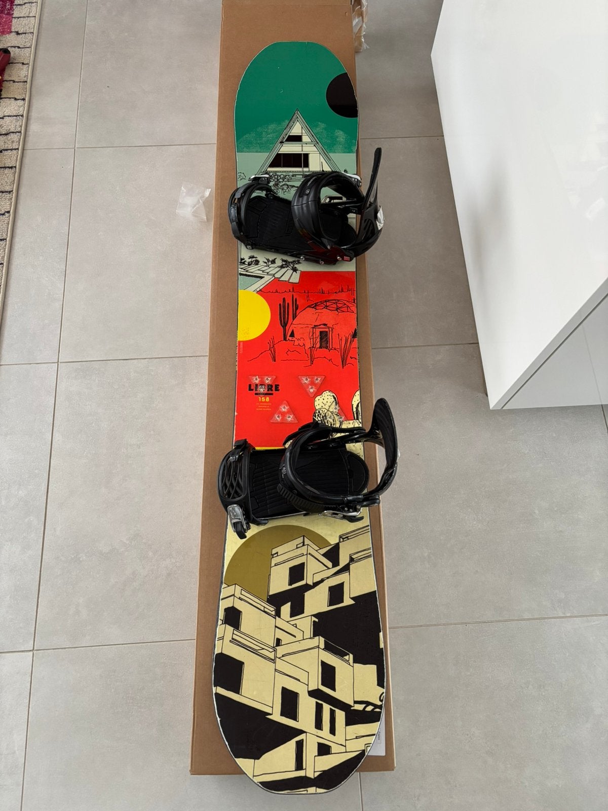 Yes Libre 158 met Ride EX XL bindingen, Sports & Fitness, Enlèvement, Utilisé, Planche