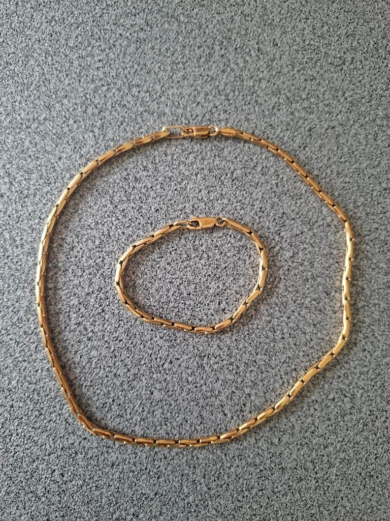 Ketting en armband, Ophalen of Verzenden, Goud, Goud
