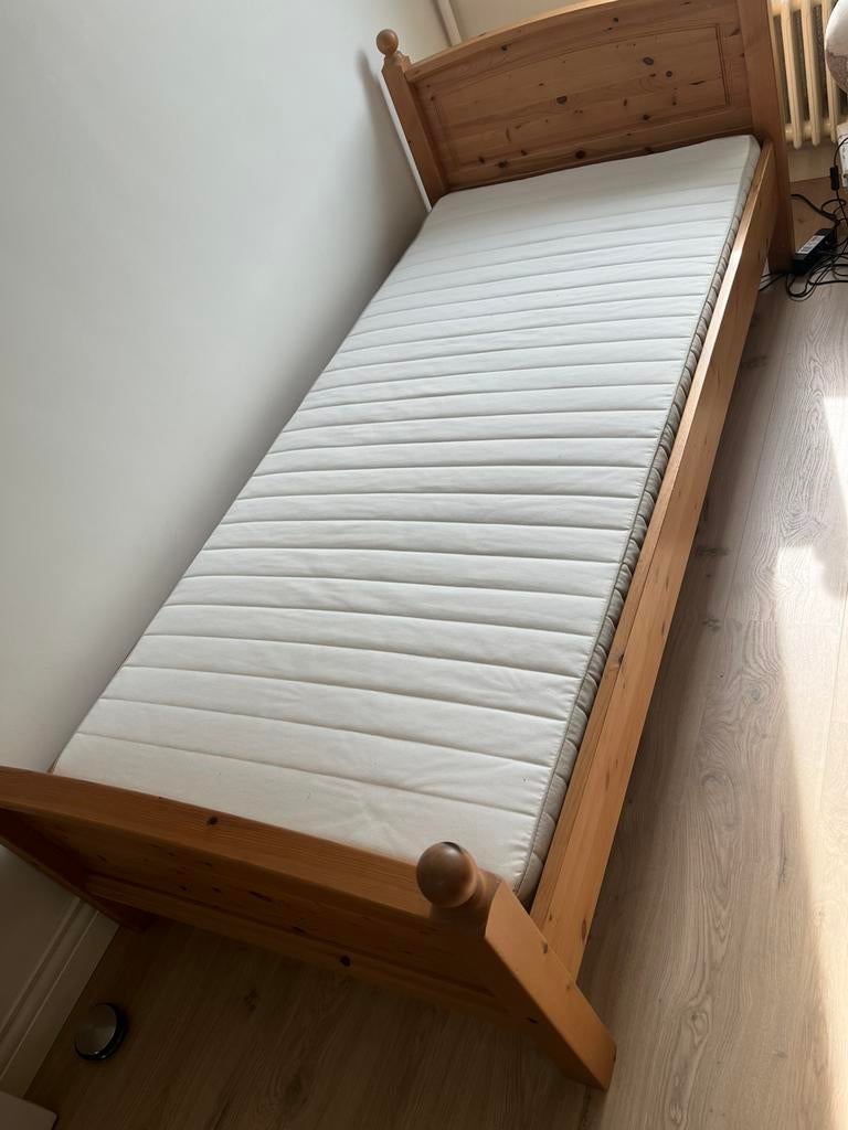Hafslo matras evt met bed, Huis en Inrichting, Slaapkamer | Bedden, Ophalen, Gebruikt, 90 cm, Eenpersoons