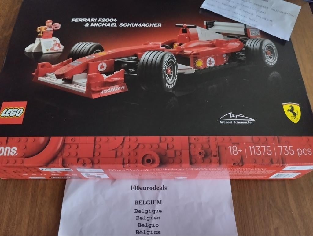 Lego 11375 Ferrari F 2004 Michael Schumacher, Envoi