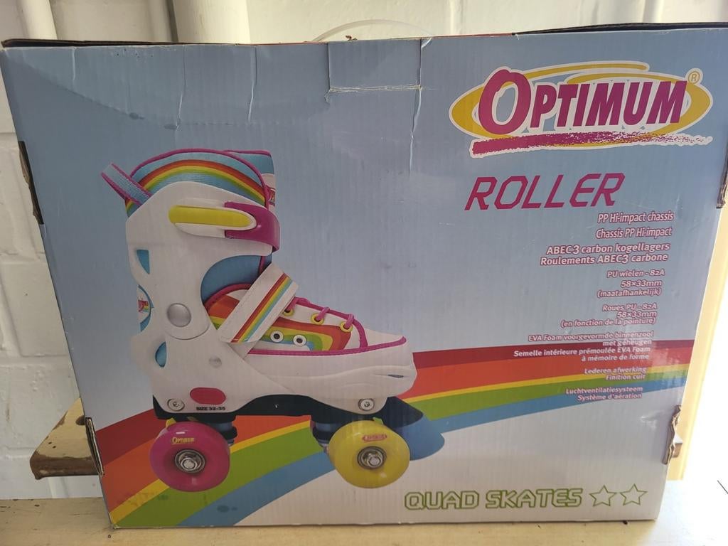 Rolschaatsen meisje merk Optimum mt 36 tot 39, Ophalen of Verzenden