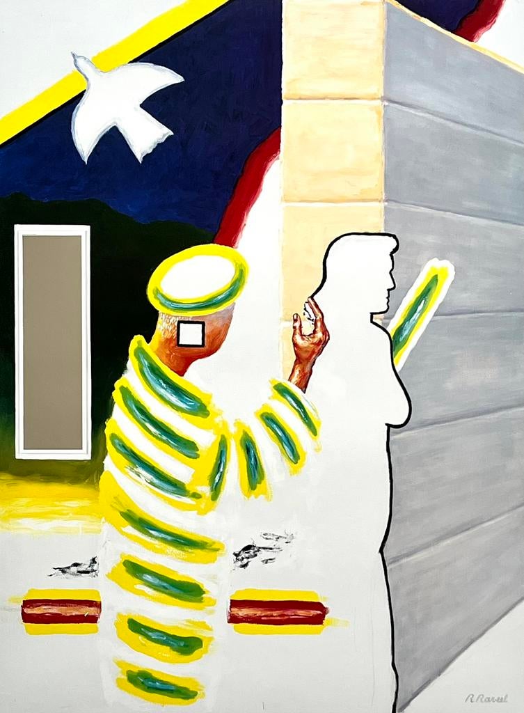 Raveel - Litho met kader - 70x50 cm - Nieuwstaat, Antiek en Kunst, Kunst | Litho's en Zeefdrukken, Ophalen of Verzenden