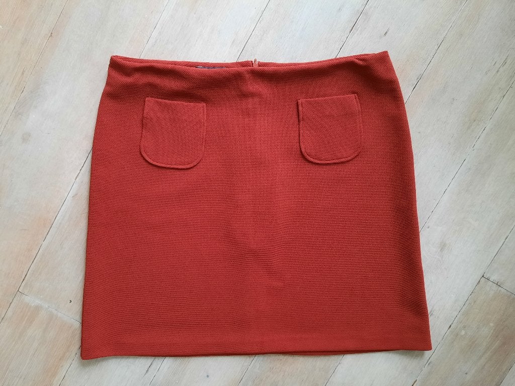 rok / Bel & Bo / 46, Kleding | Dames, Oranje, Ophalen of Verzenden, Zo goed als nieuw, Boven de knie