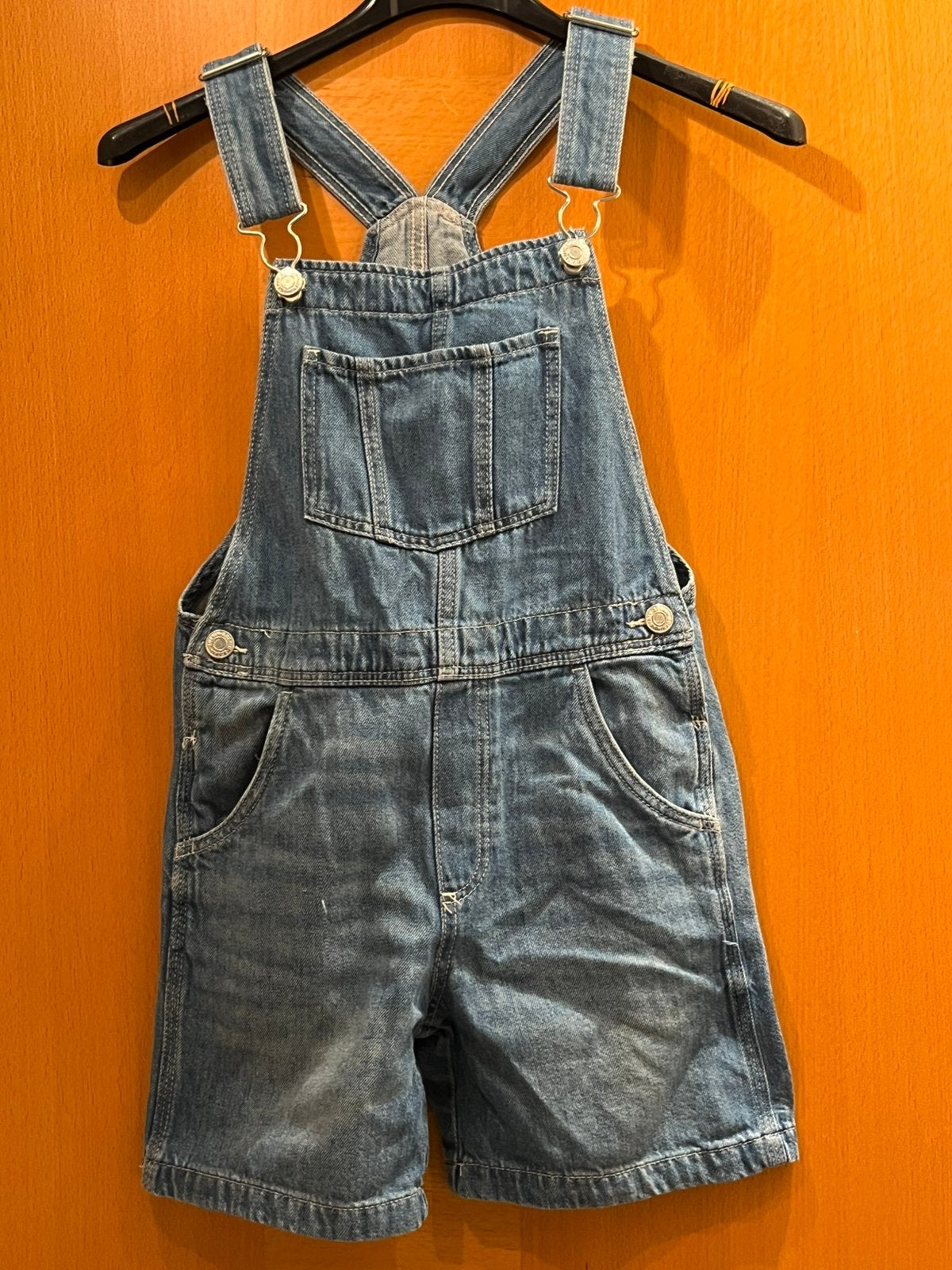 Jeans salopette maat 128, Enlèvement ou Envoi, Comme neuf