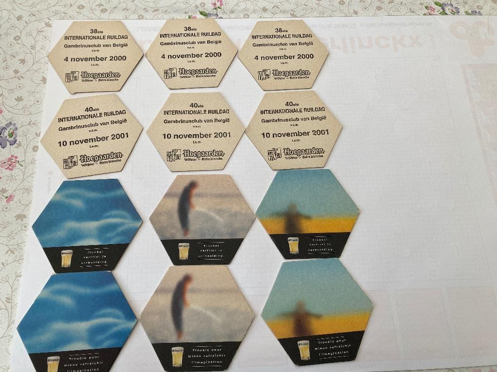 Bierkaarten van Hoegaarden, Verzamelen, Ophalen of Verzenden, Nieuw, Viltje(s), Overige merken