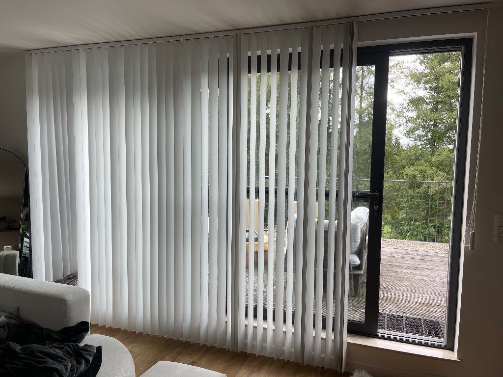 Lames verticales avec système de suspension, 370 cm, Lames, Accessoires de montage inclus, Comme neuf