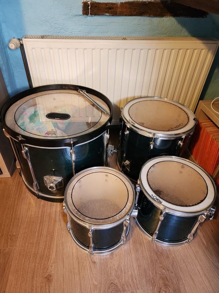 Batterie, Grosse basse, tome basse, tome medium, tome alto, Muziek en Instrumenten, Drumstellen en Slagwerk, Ophalen, Gebruikt