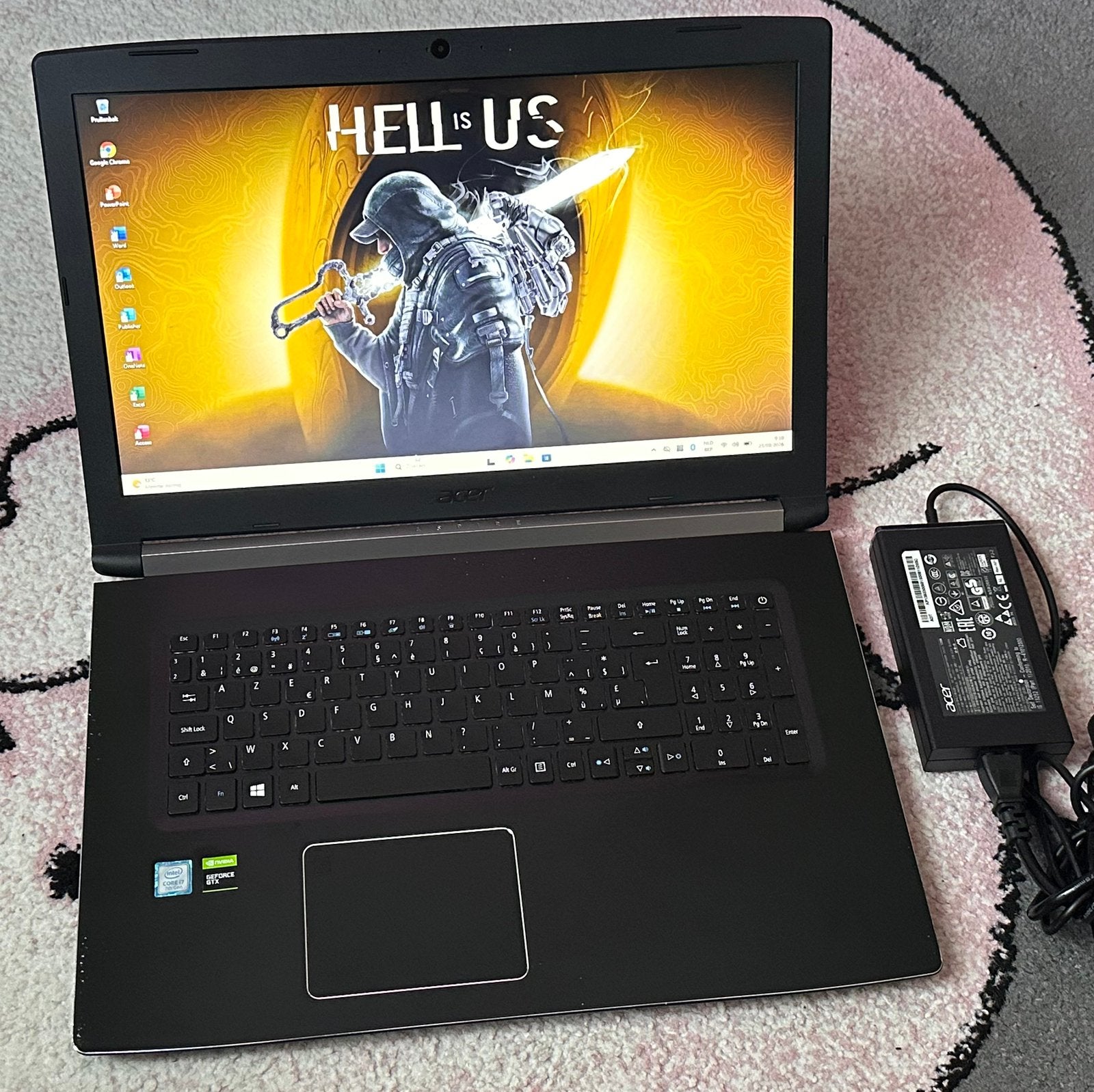 17.3”Acer/i7-7700HQ/16gb ddr4/256gb ssd/1000gb hdd/4gb Nvidi, Enlèvement, Comme neuf