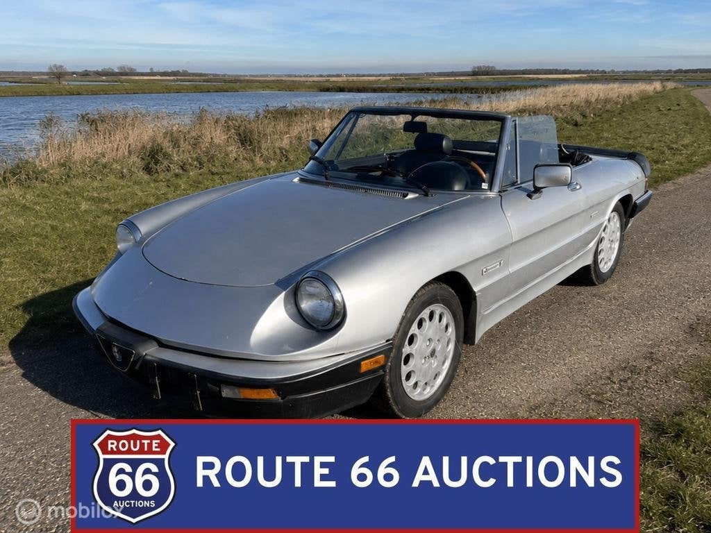 Alfa Romeo Spider 2.0 | 1987 | Route 66 Auctions, Autos, Achat, Entreprise, Boîte manuelle, Autre carrosserie