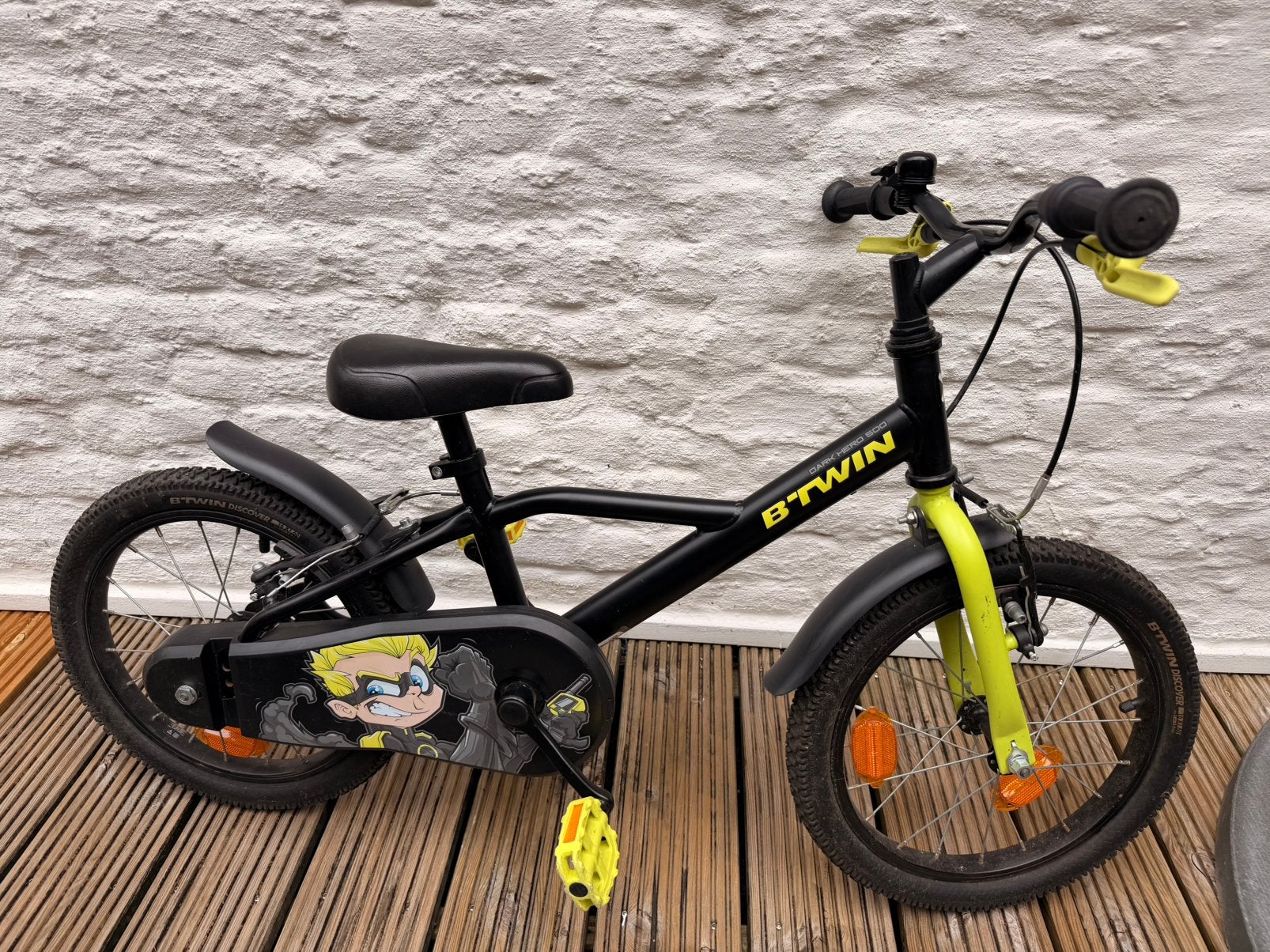 Velo B-Twin Dark Hero 500 en 16 pouces enfant, Enlèvement
