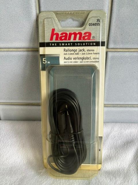 Hama 3,5 mm mannelijke jack-extender, nieuw, Ophalen, Nieuw, Apparatuur