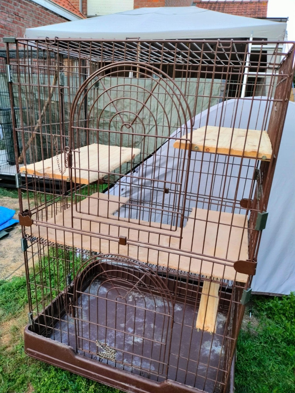 Chinchilla kooi, fretten kooi,hoge grote kooi, Ophalen, Gebruikt, 75 tot 110 cm, 100 cm of meer