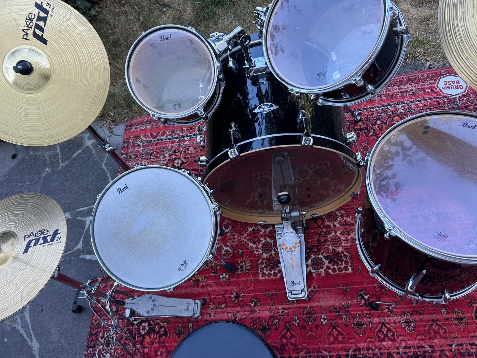Pearl Export drumkit + Paiste PST3 bekkens (nieuwstaat), Muziek en Instrumenten, Ophalen, Pearl